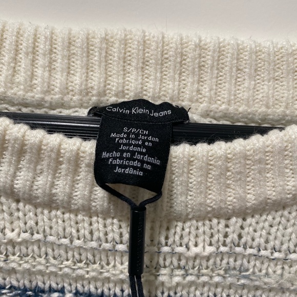 Calvin Klein Striped Sweater Small - Picture 4 of 7